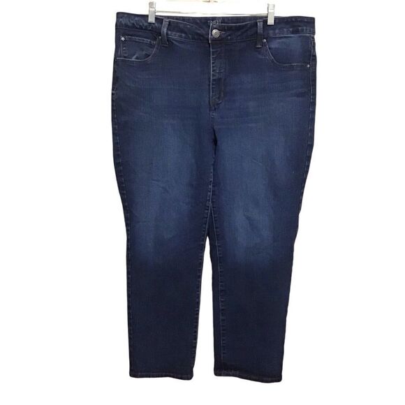 Time And Tru Straight Leg Plus Size Jeans 20 - Picture 1 of 7